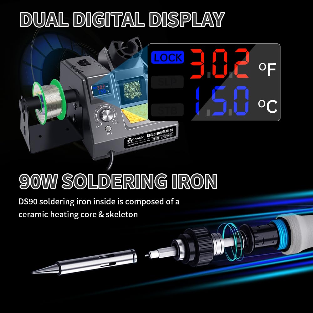 TOAUTO DS90 grounding wire clip for static elimination during work