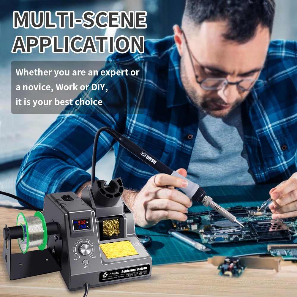 TOAUTO DS90 soldering iron cleaner for tip maintenance