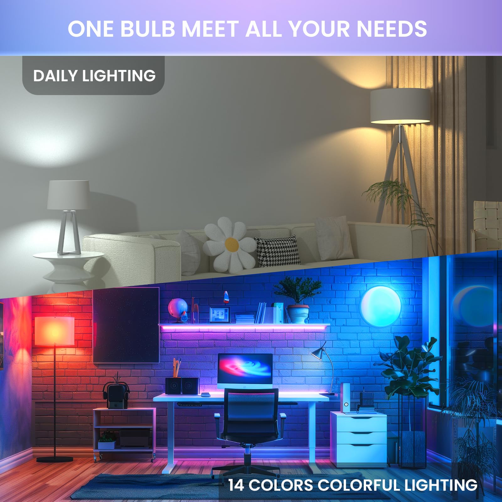 TobeBright color modes with Flash, Smooth, and Fade for different moods