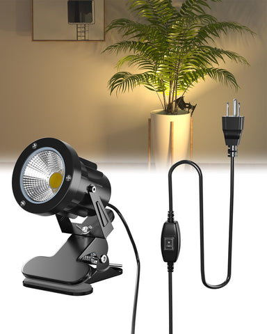 TobeBright clip-on spotlight with switch for convenient on/off control.