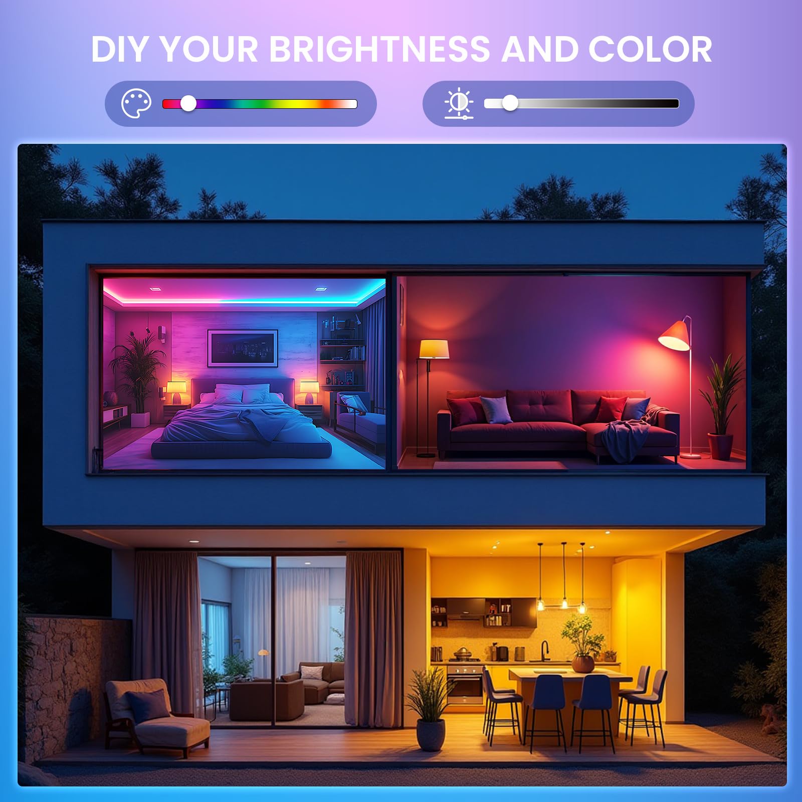 TobeBright E12 bulb brightness control demonstrates 10%–100% dimming