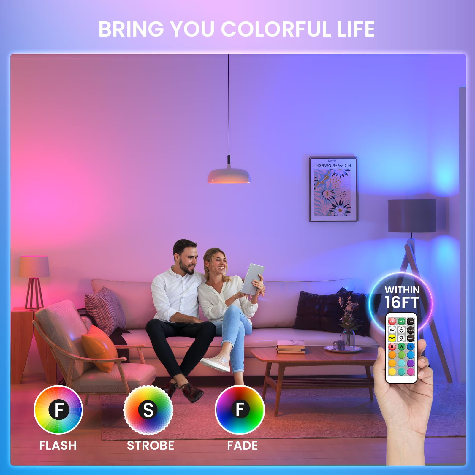TobeBright RGB bulb suitable for indoor and outdoor use