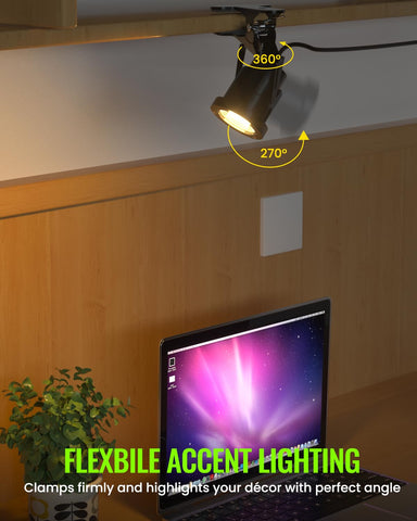 TobeBright plug-in spotlight with a 1.78m cord for flexible placement.