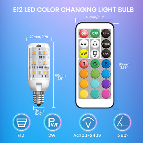 TobeBright remote control enabling quick color and brightness adjustments