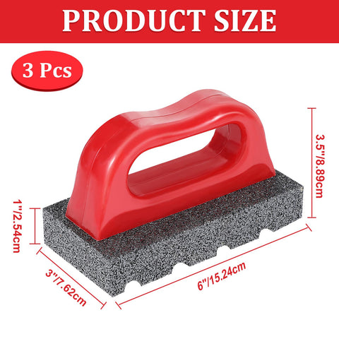 20-grit carbofrax surface on Tobeelec rub brick for material removal.