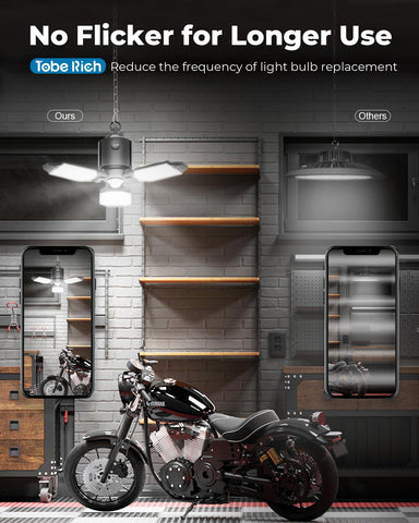 Toberich durable construction withstands harsh garage conditions for long life.