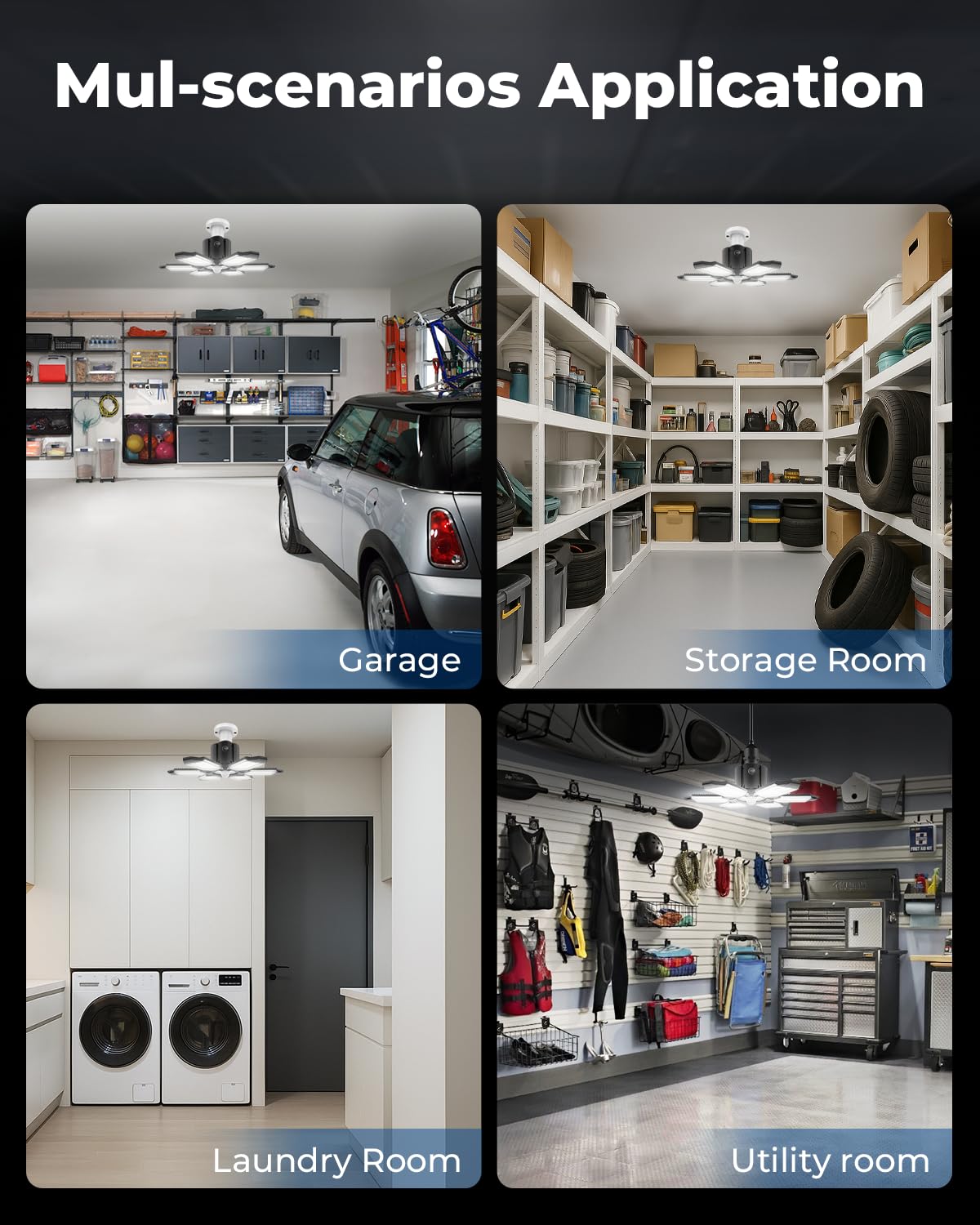 toberich easy install for a quick garage lighting upgrade