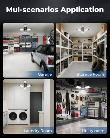 toberich indoor garage light ideal for basements, laundry, and storage.