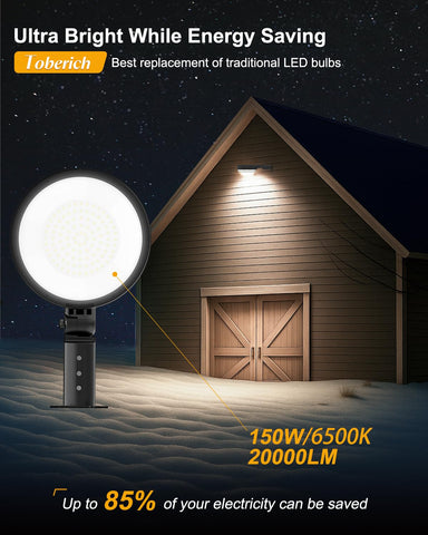toberich LED Barn Light angle adjustment enables tailored illumination for dark corners