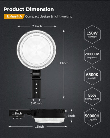 toberich LED Barn Light night-time illumination enhances security and visibility