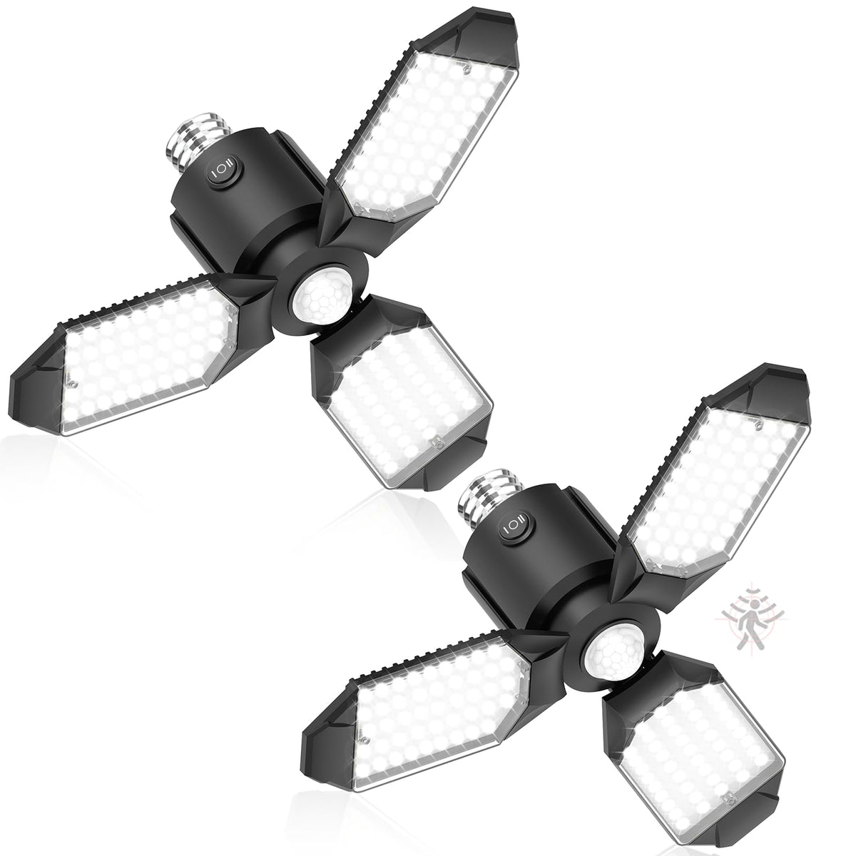 toberich Motion Sensor Garage Light 2-Pack provides hands-free illumination for garages.