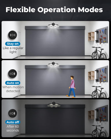 toberich motion sensor garage light 312 led chips for intense brightness