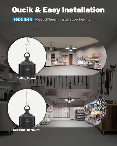 Toberich plug-in LED light with 6.56 ft cord for easy setup