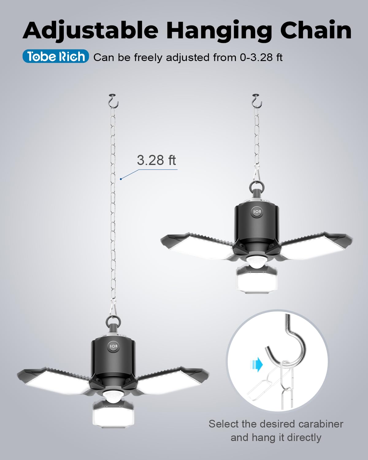 Toberich three-mode operation including sensor mode and manual switch