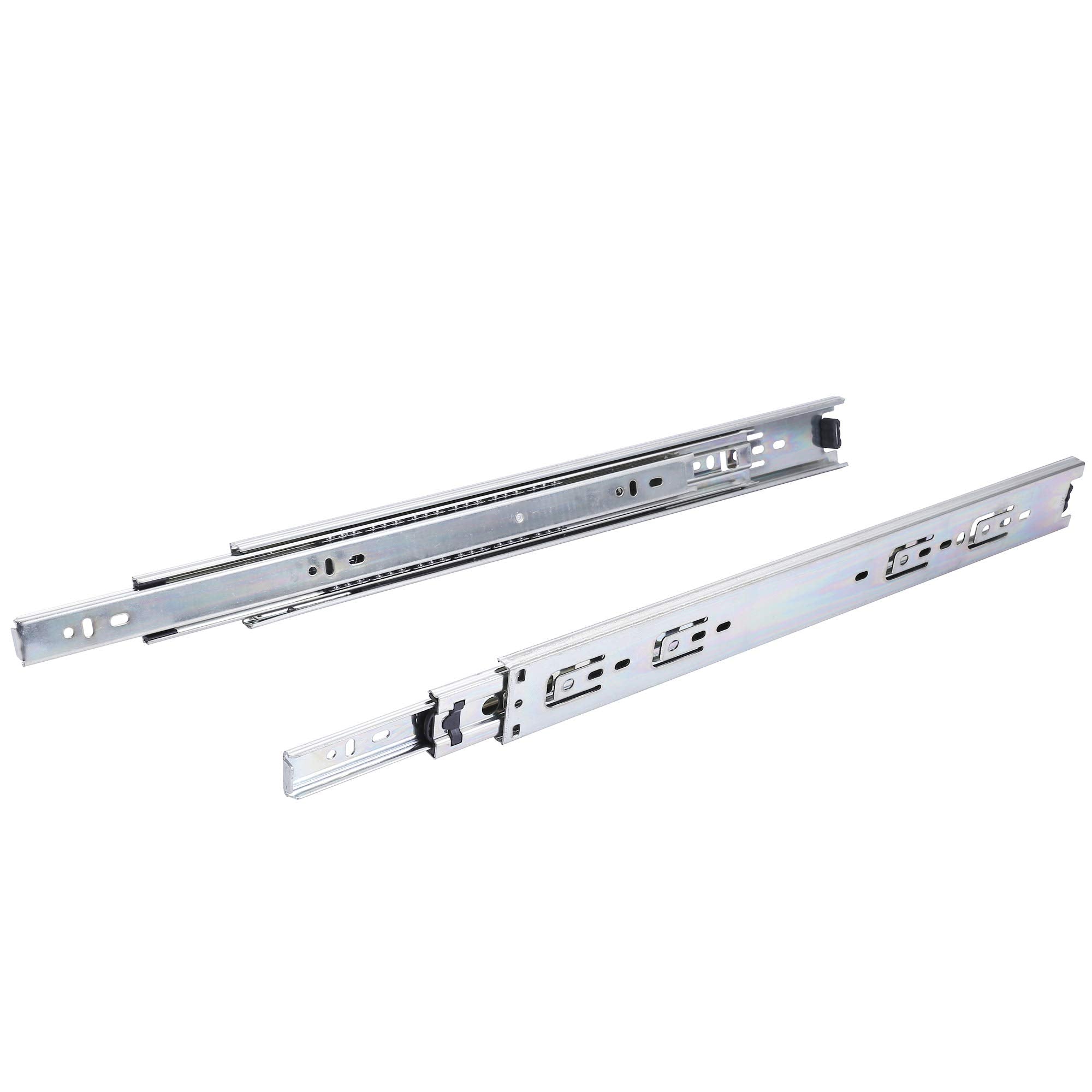 Tobinice 100 lb capacity drawer slides support heavy drawers reliably.