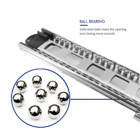 Tobinice ball-bearing drawer slides provide smooth, quiet operation for daily use.