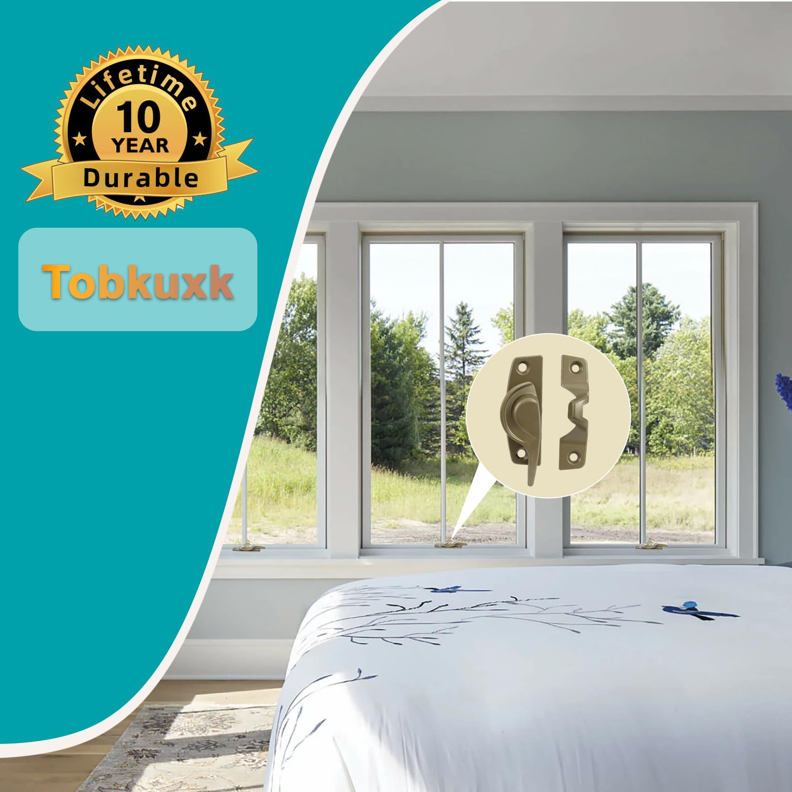 Tobkuxk lock designed for indoor and outdoor use across climates.