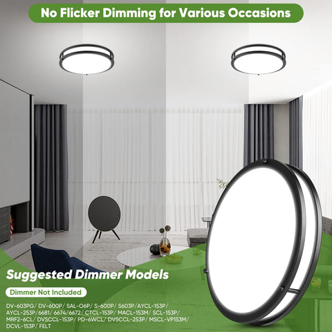 TOBUSA 3600lm LED ceiling light high brightness for kitchens and hallways