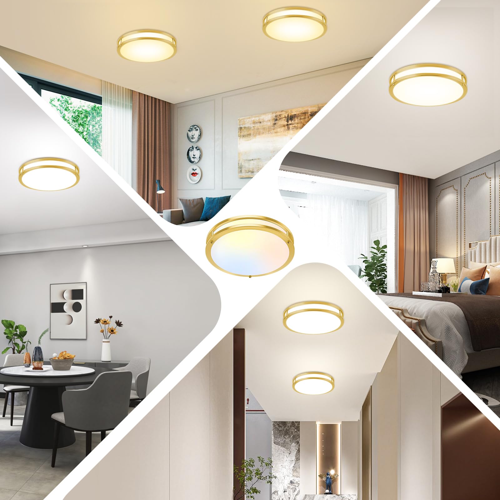 TOBUSA 5CCT switch demonstrates color temperature options before mounting.