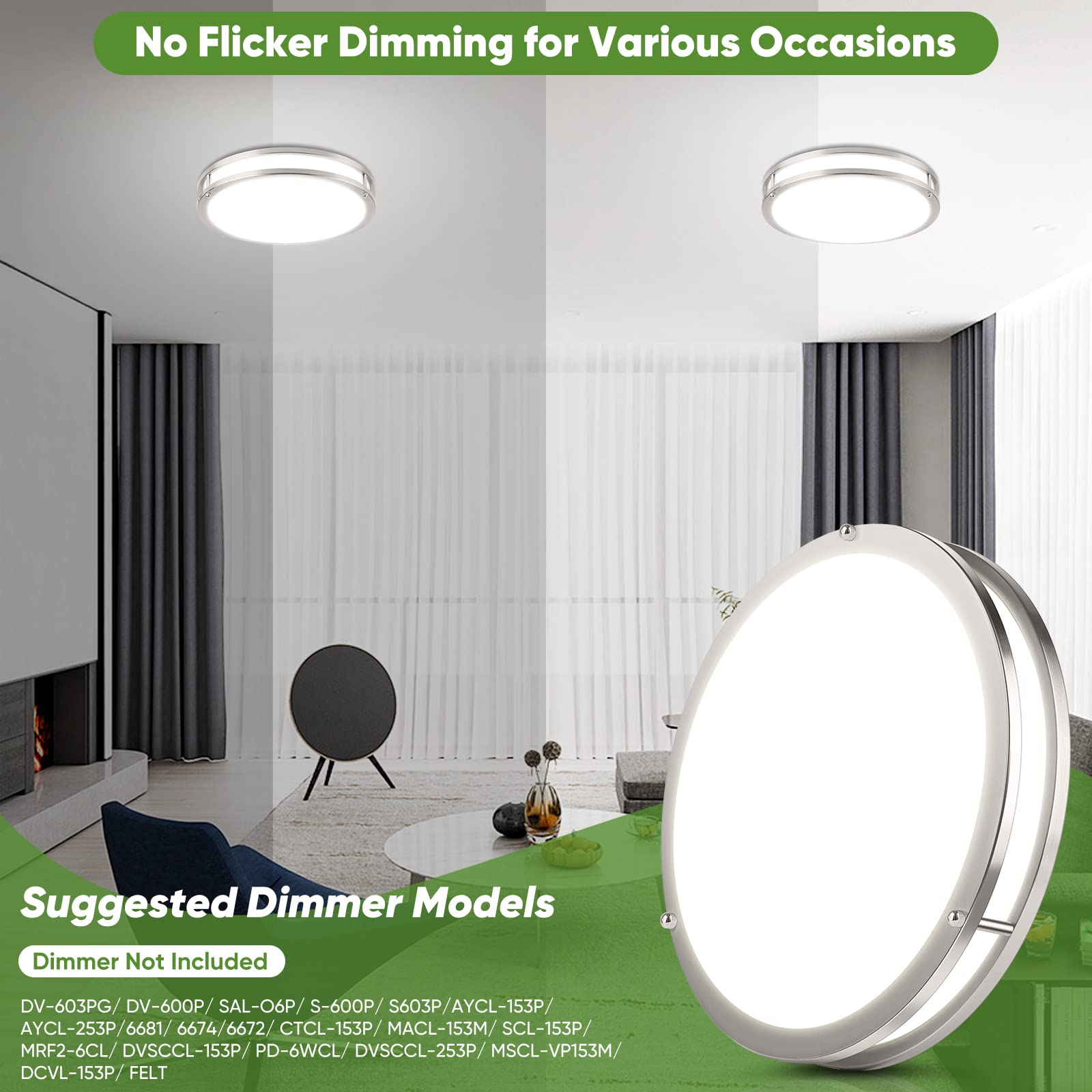 TOBUSA 5CCT color temperature switch on ceiling light
