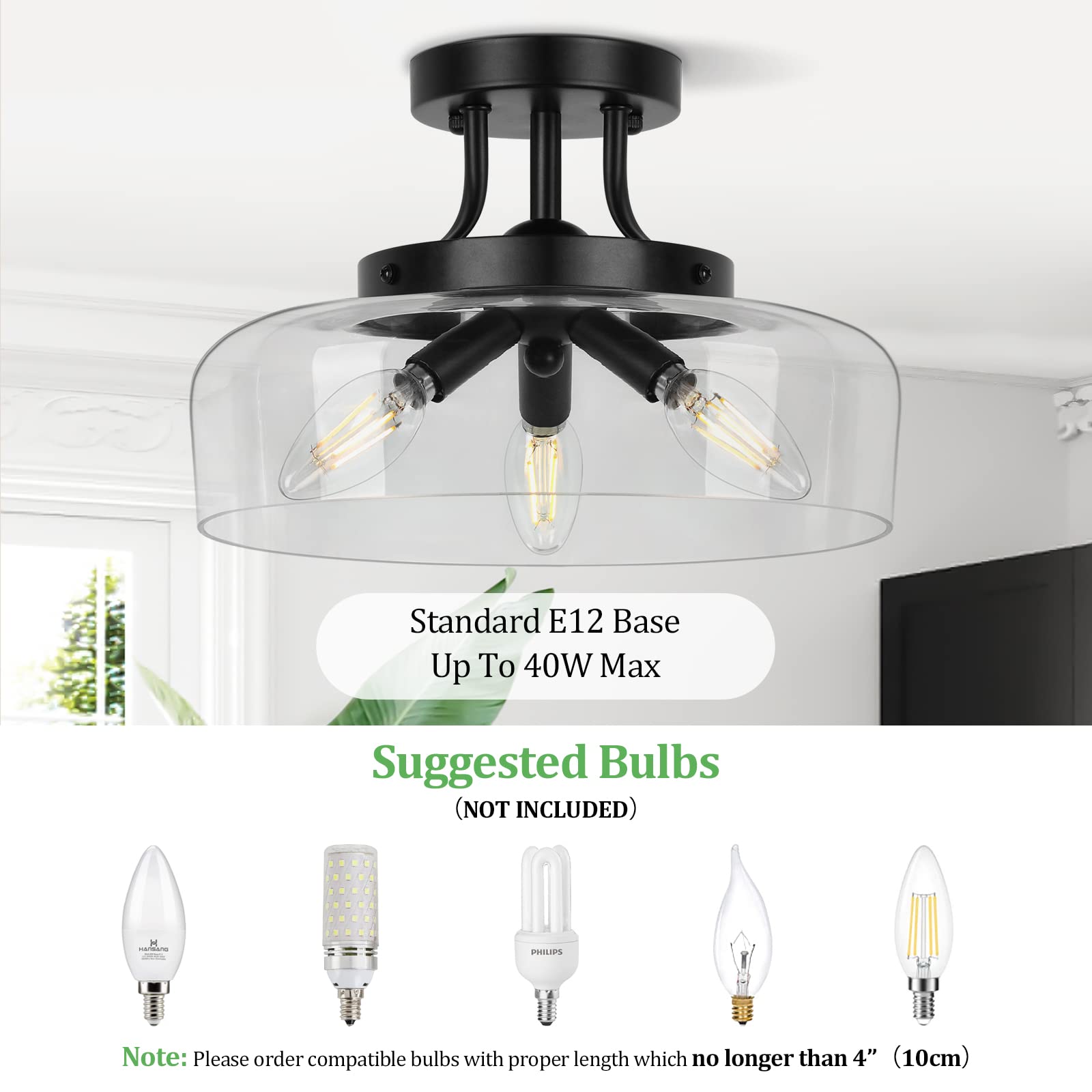 TOBUSA black metal finish provides durable, anti-rust appeal for modern interiors.