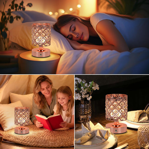 TOBUSA compact 11-inch lamp fits tight desks and nightstands