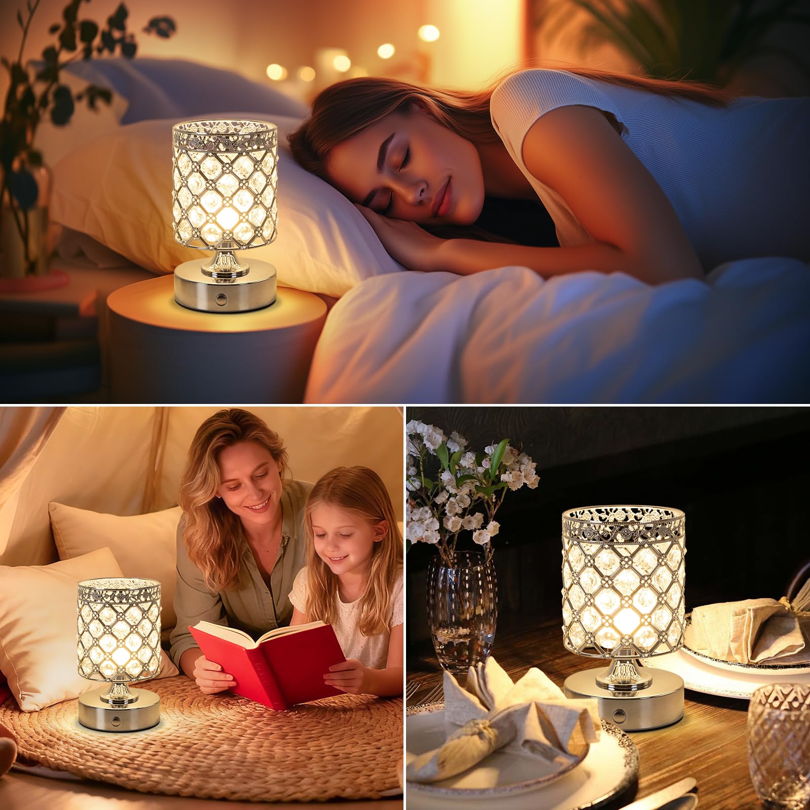 TOBUSA compact wireless lamp ideal for bedside, desk, or travel.