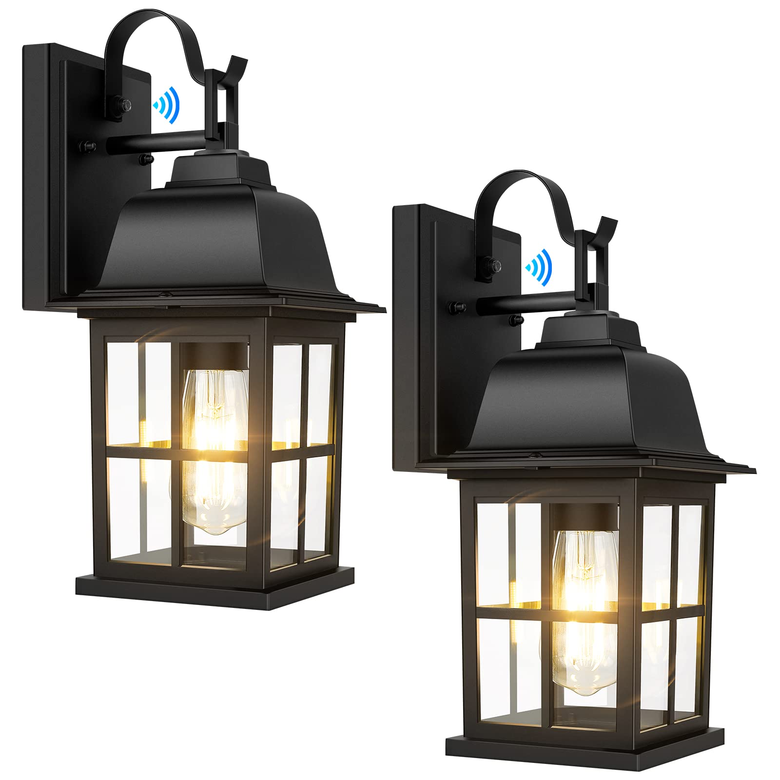 TOBUSA dusk-to-dawn wall light with photocell saves energy at night