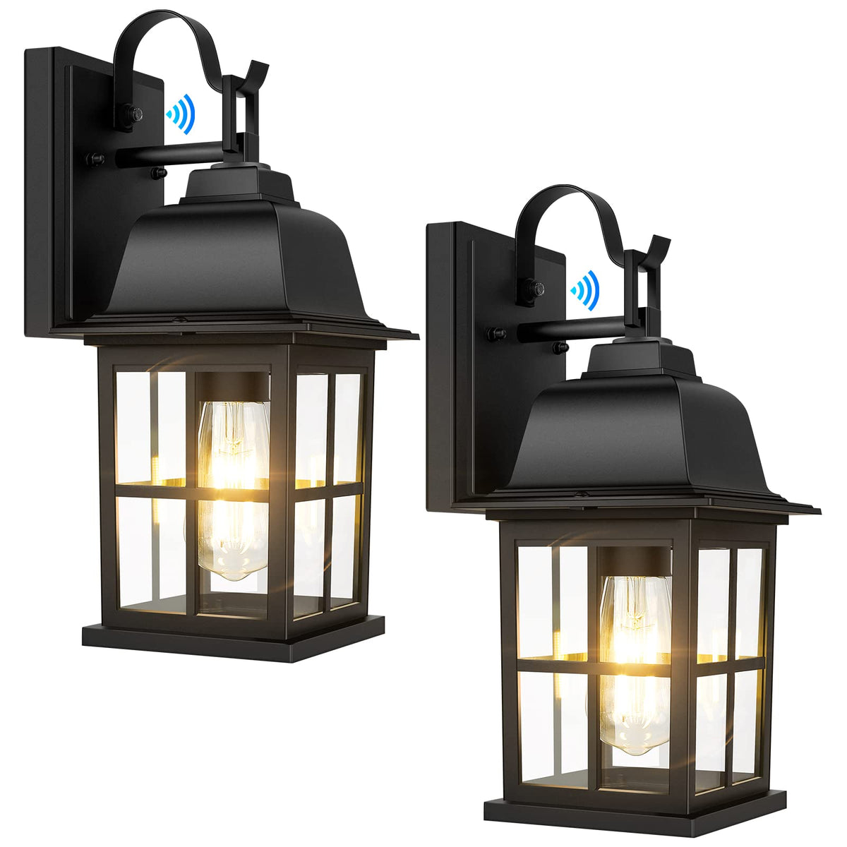 TOBUSA dusk-to-dawn wall light with photocell saves energy at night