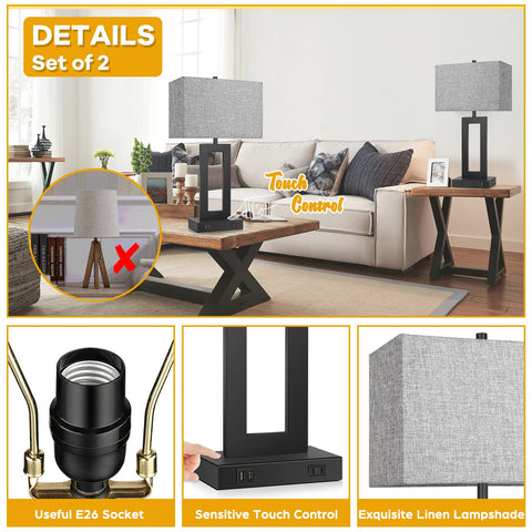 TOBUSA included LED bulbs ready for immediate use.