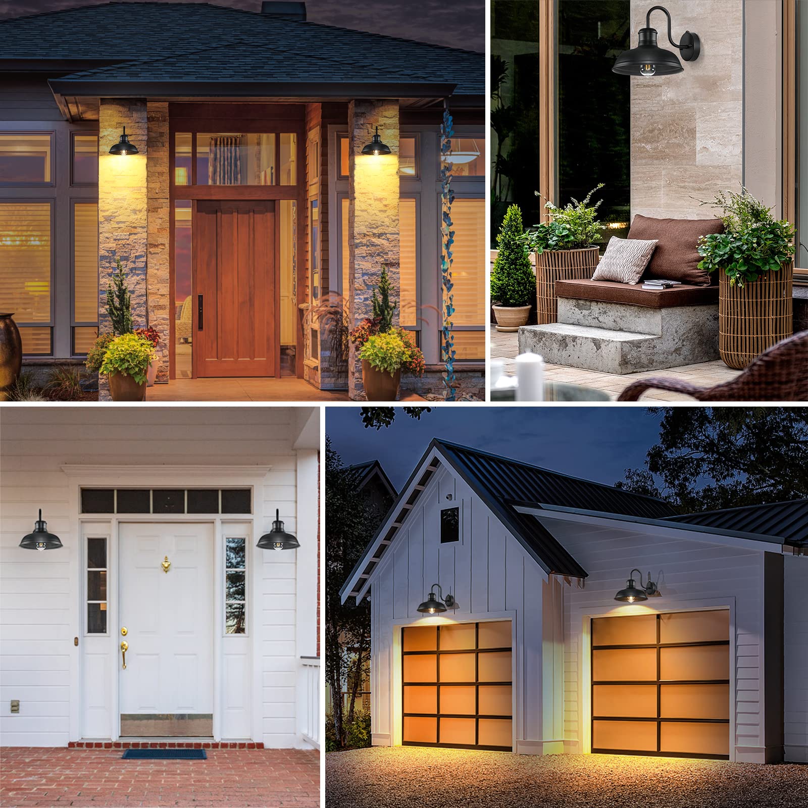 TOBUSA porch light at dusk demonstrates warm ambiance and security lighting