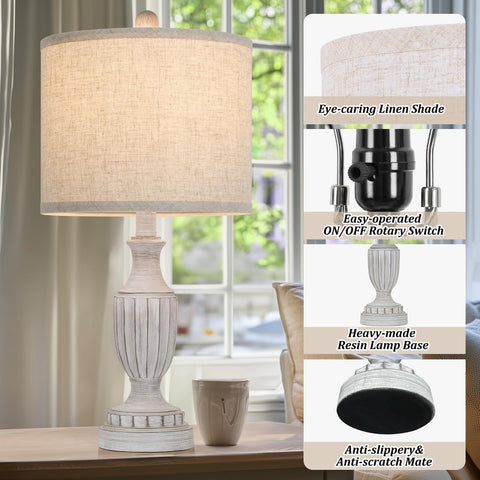TOBUSA rustic vintage lamps create warm ambiance in any decor