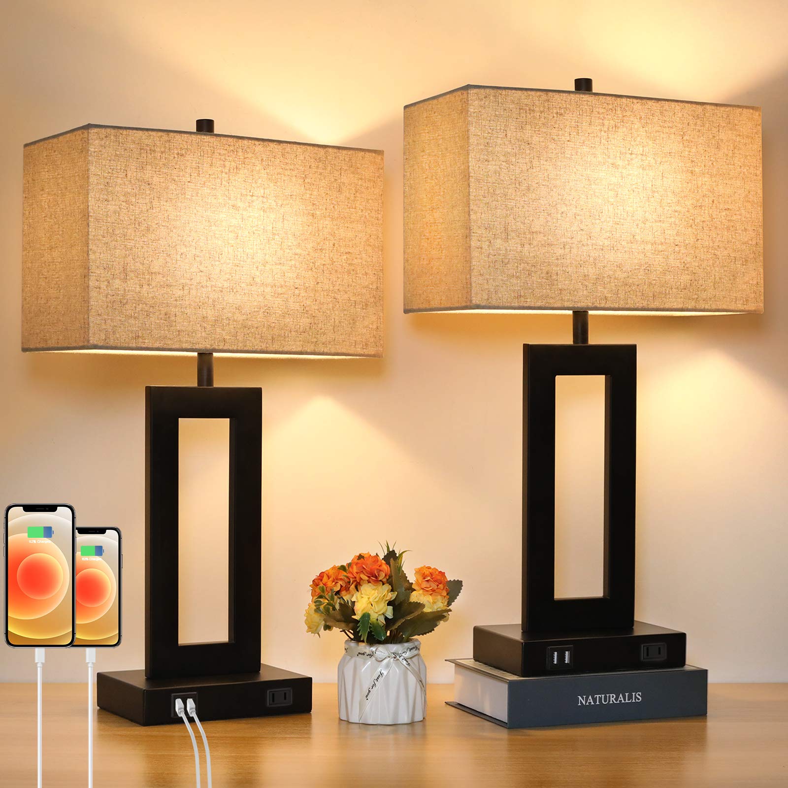 TOBUSA Set2 touch-control lamp base for stable bedside lighting.