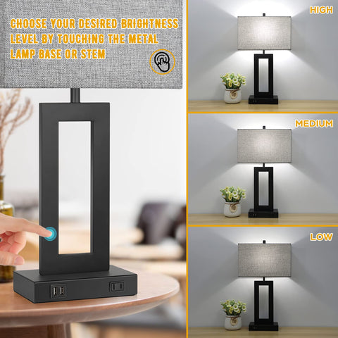 TOBUSA sturdy metal base minimizes wobble and movement.