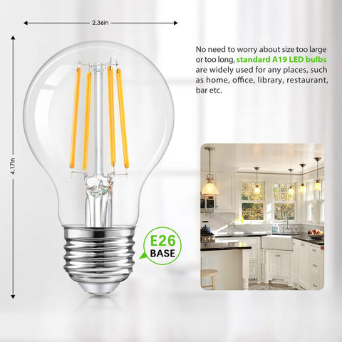 TOBUSA indoor/outdoor-friendly bulb in vintage style enhances décor.
