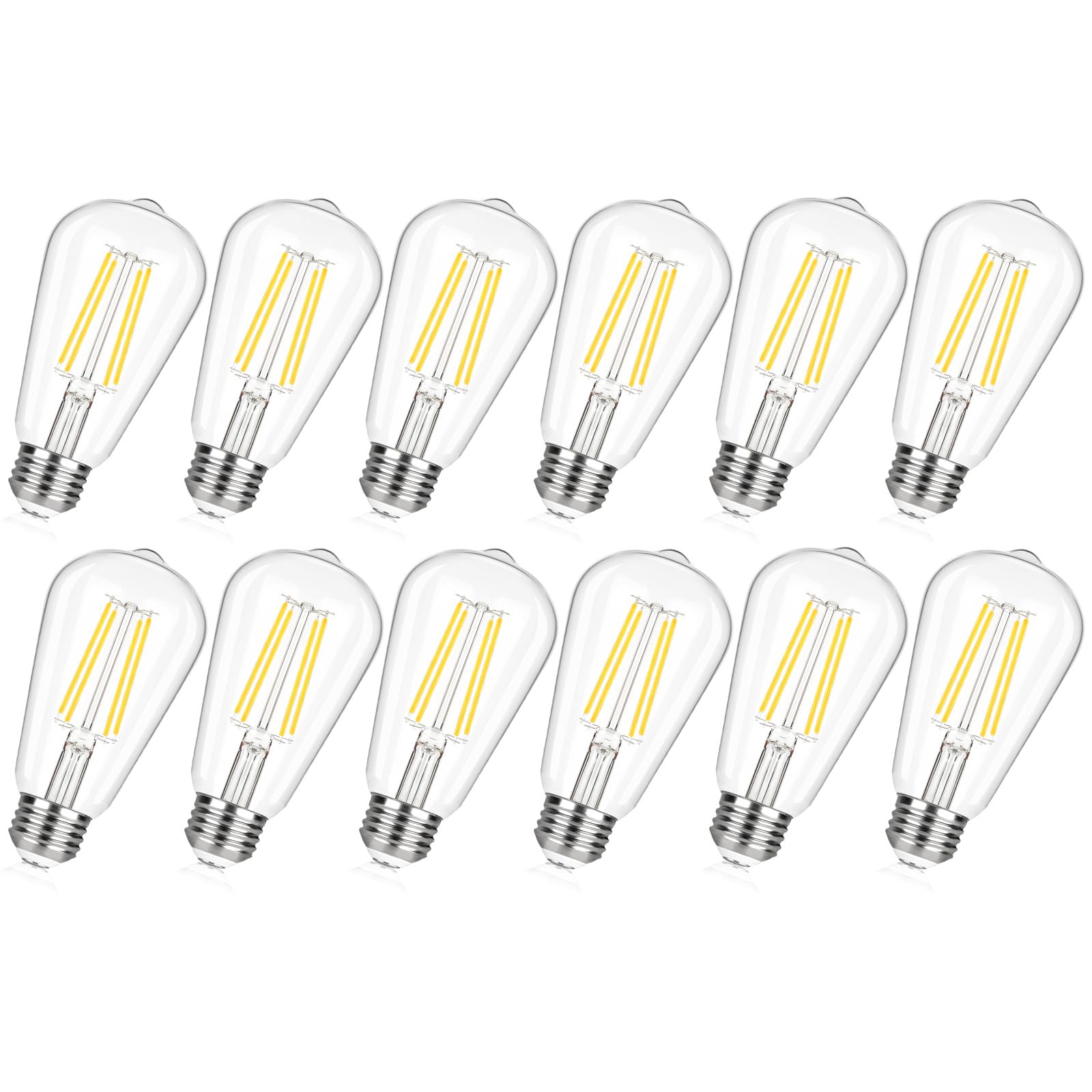 TOBUSA vintage LED Edison bulbs 12-pack box for easy setup and replacement