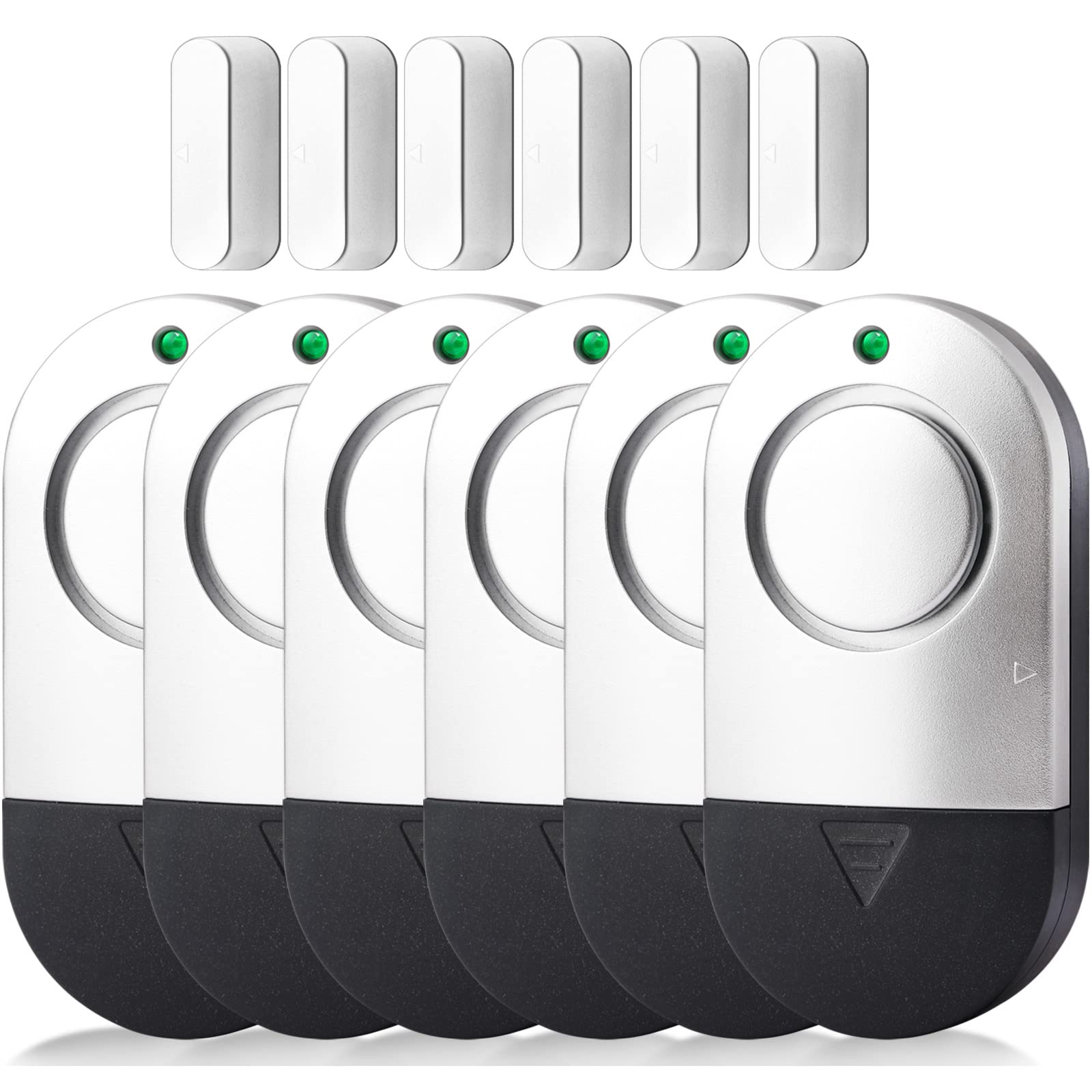 Toeeson compact door window alarm mounted on frame for home security