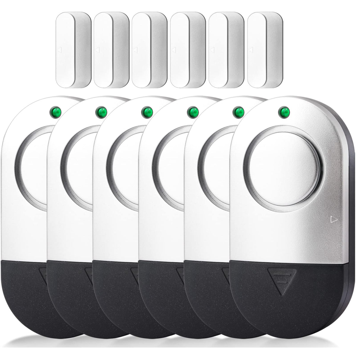 Toeeson compact door window alarm mounted on frame for home security