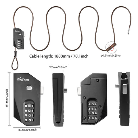 Tofeer luggage lock in use on a suitcase shows secure travel protection.