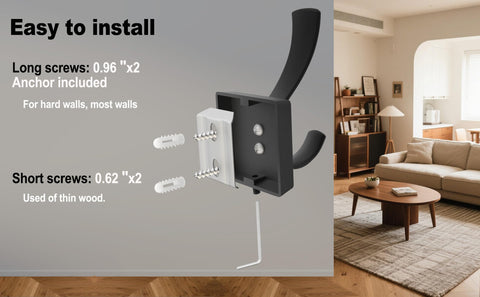 TOFIIGREM versatile wall hook keeps towels, hats, bags neatly organized