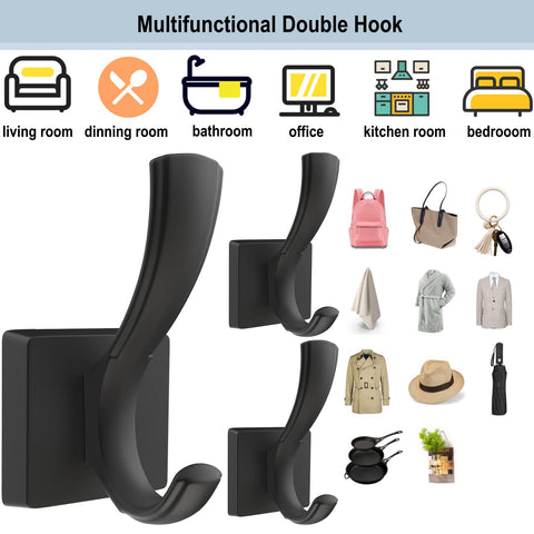 TOFIIGREM six-pack hooks with twelve screws for quick setup