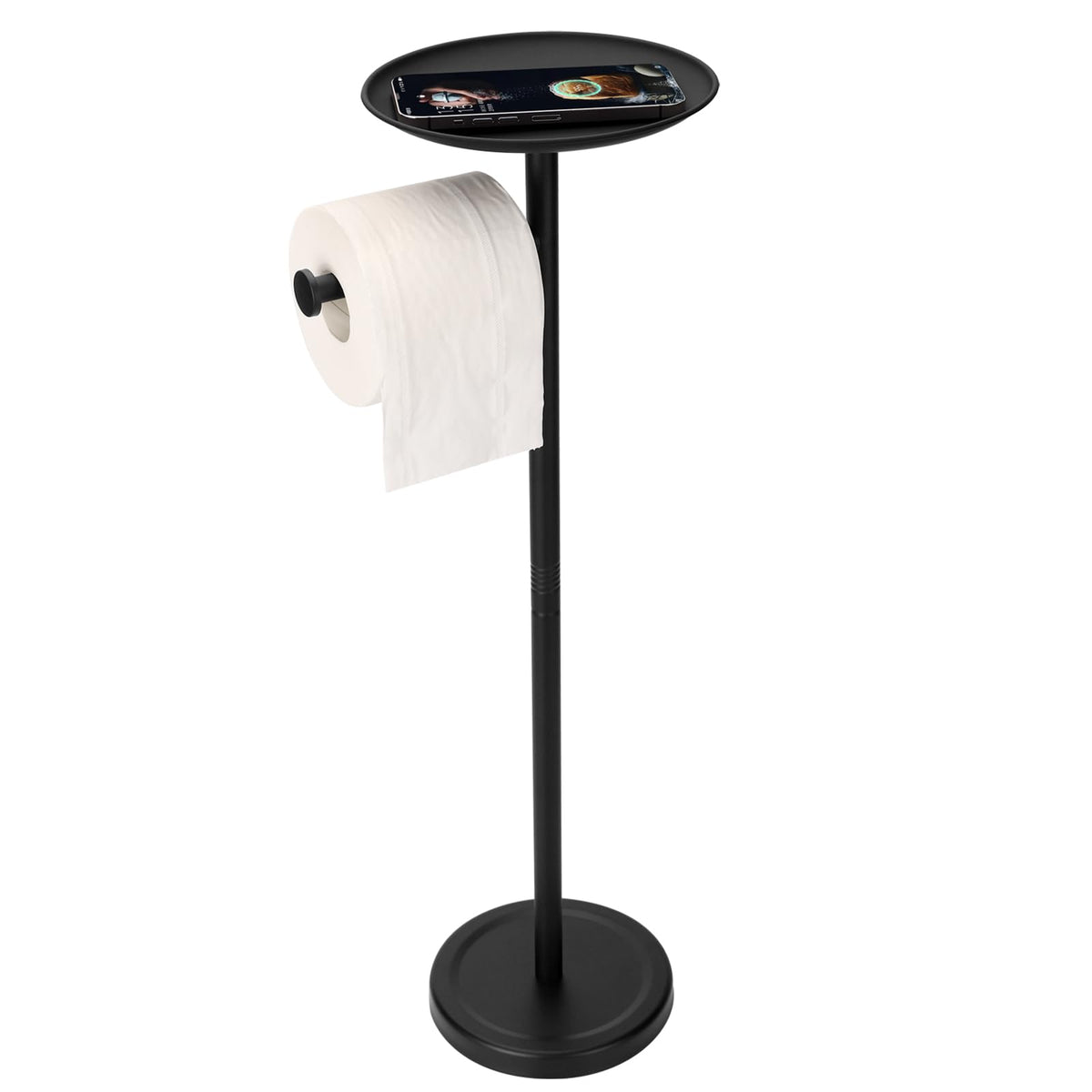 ToFix freestanding toilet paper holder base shows a weighted, stable platform that resists tipping.