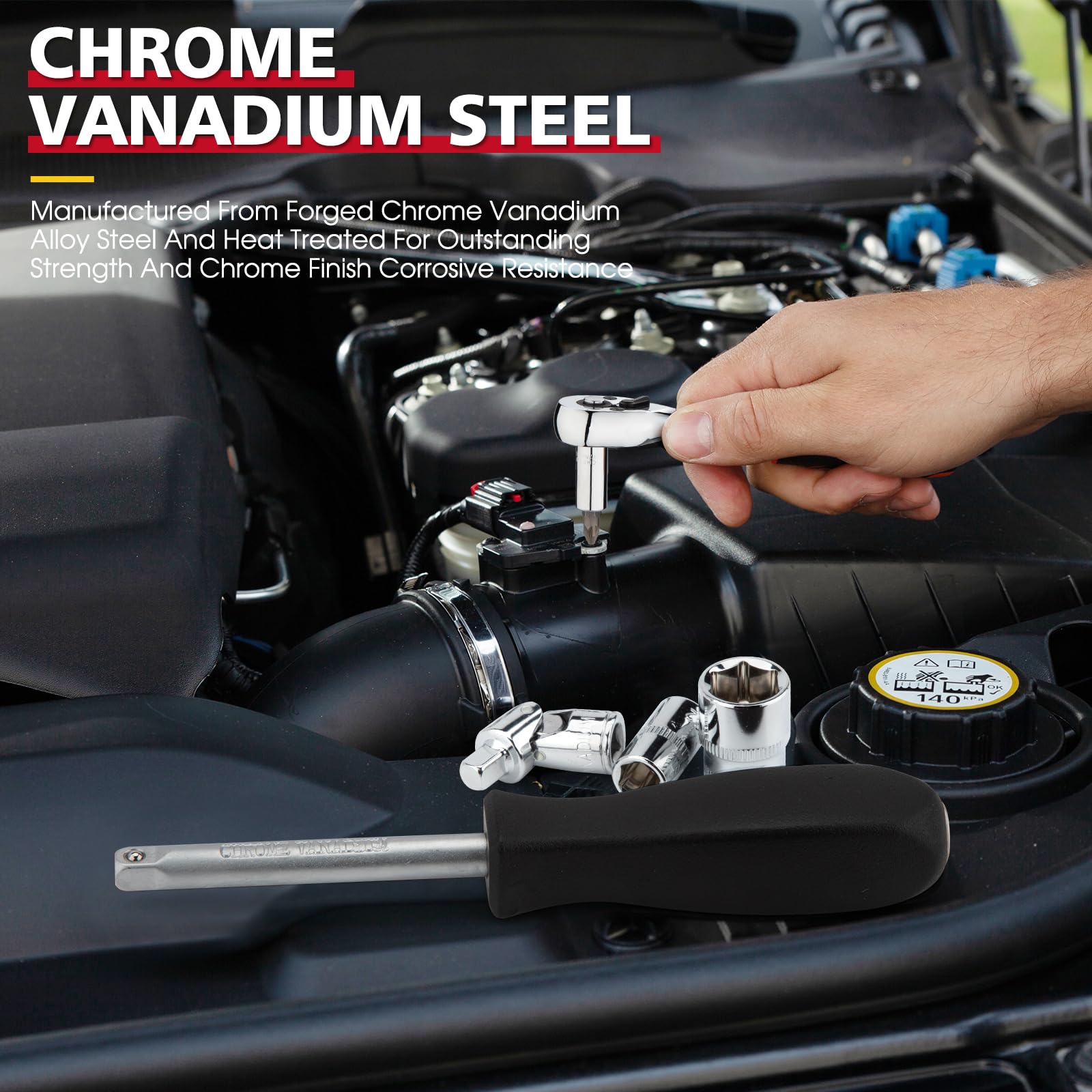TOHOME 1/4-inch coupler connects accessories for extended setups.