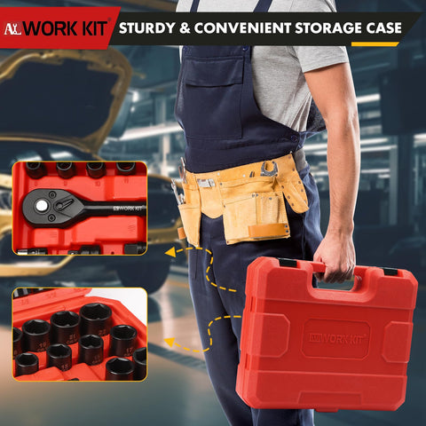 TOHOME rugged carry case keeps every piece organized.