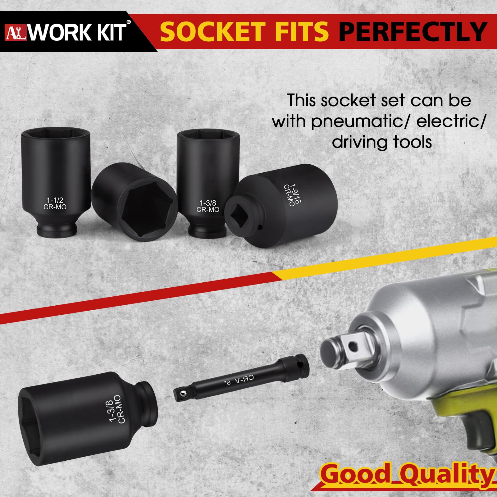 TOHOME SAE axle nut socket 1-5-8 inch supports robust wheel and spindle maintenance