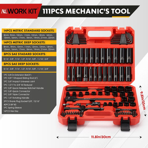 TOHOME socket set with quick-release ratchet for fast, precise turns.