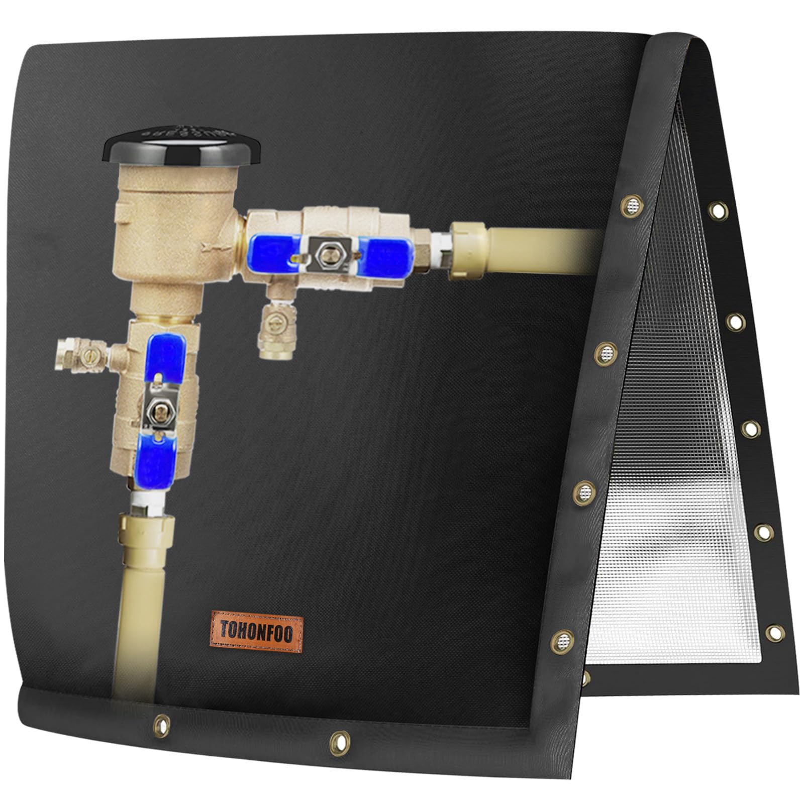 TOHONFOO backflow cover with 2-way opening protecting sprinkler valves in cold weather