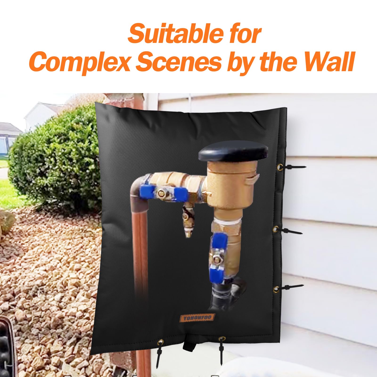 TOHONFOO backflow cover includes security features to deter theft