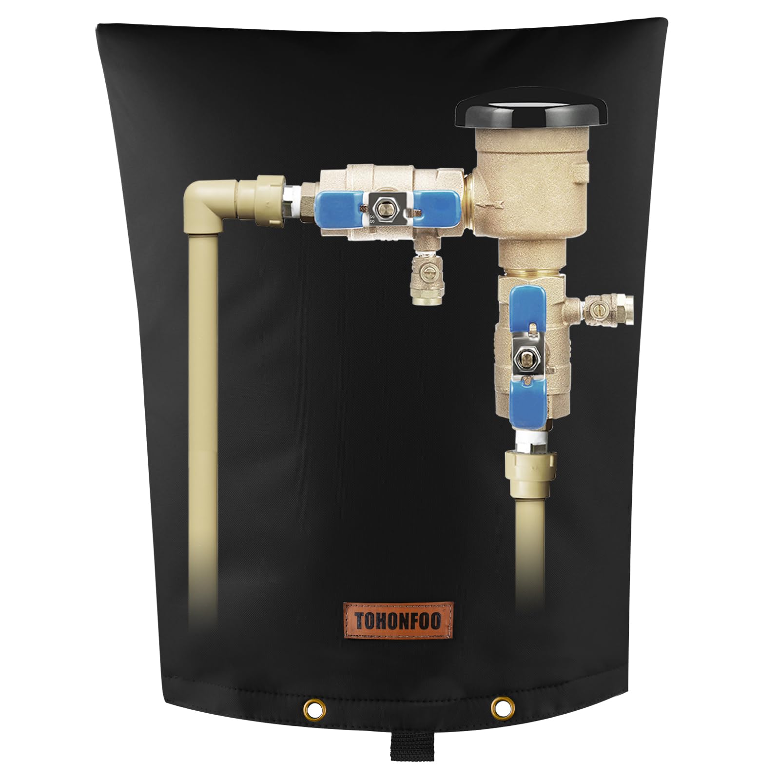 TOHONFOO backflow preventer insulation cover fits 16x20 inches, shielding equipment from freezing.