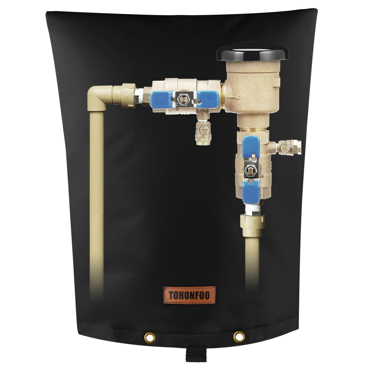 TOHONFOO backflow preventer insulation cover fits 16x20 inches, shielding equipment from freezing.